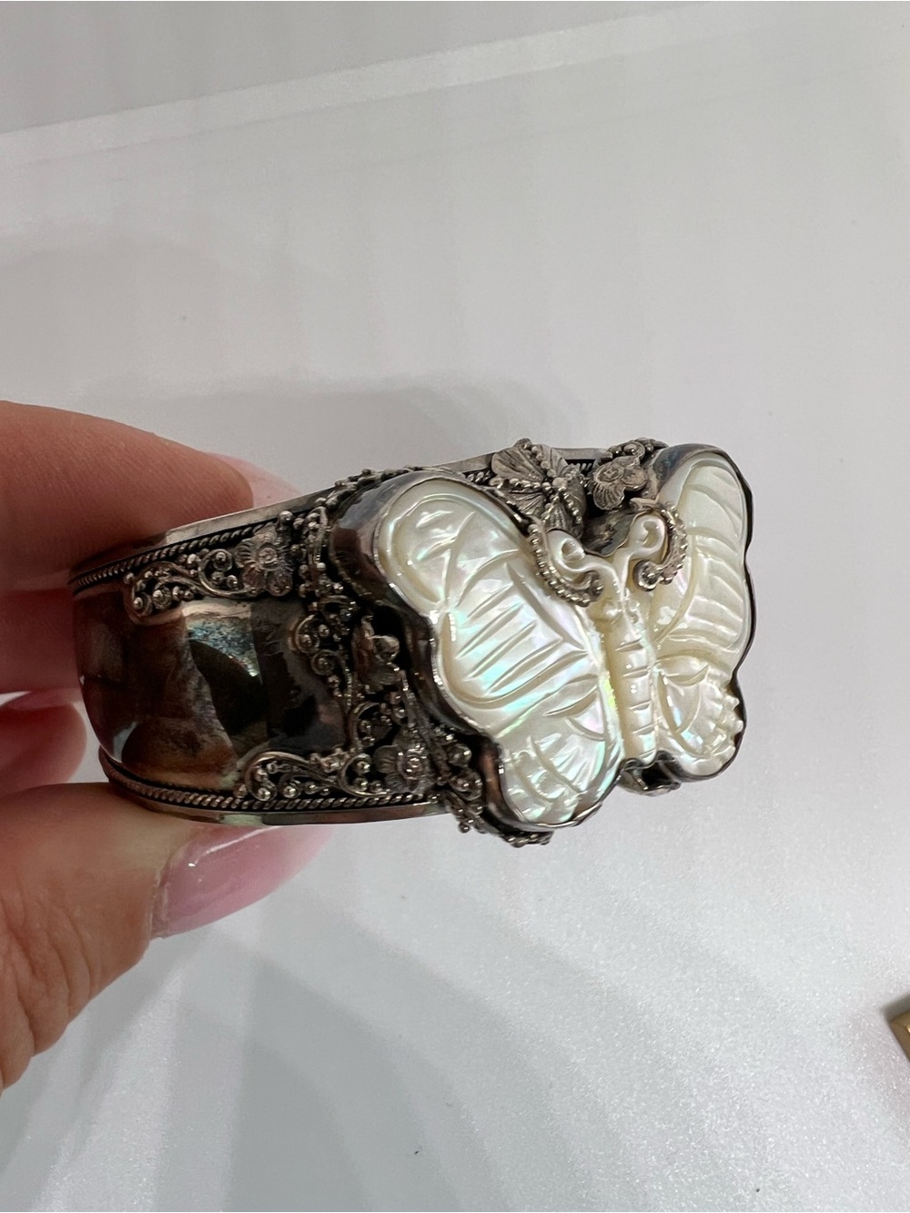 SARDA Sterling silver butterfly cuff bracelet